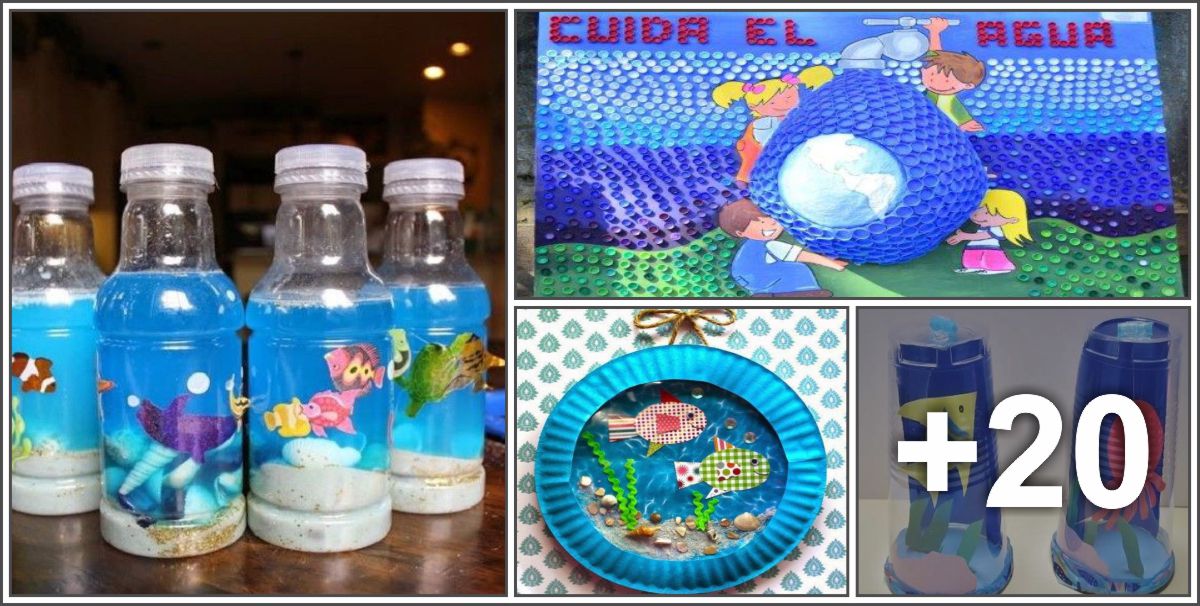 24 Ideas con reciclables para el Día del Agua 2023